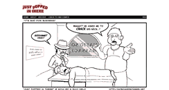Desktop Screenshot of justpopcomic.hoboandbowser.net